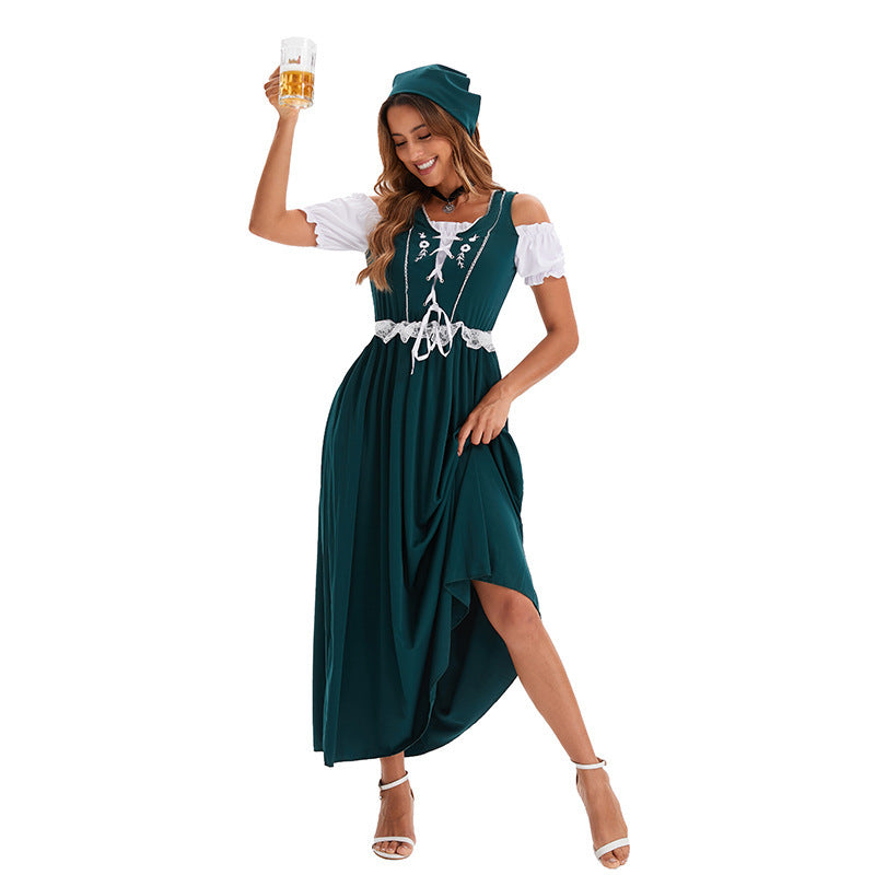 Trachtenkleid mit elegantem Spitzenbund und klassischem Dirndlstil