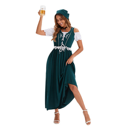 Trachtenkleid mit elegantem Spitzenbund und klassischem Dirndlstil