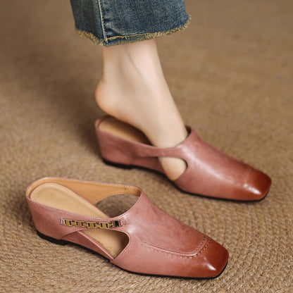 Damen-Slipper Mit Gepolstertem Fußbett Und Offener Ferse