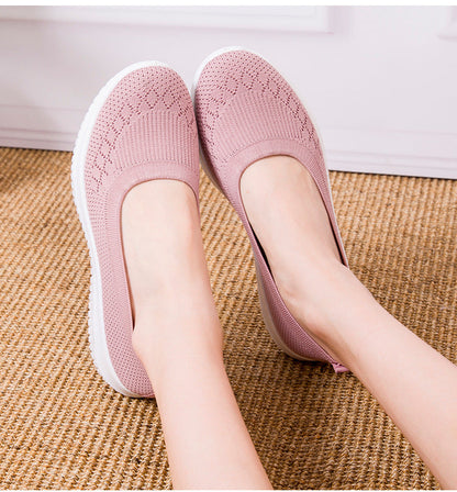 Damen Orthopädische Slip-On-Sneaker mit Fußgewölbeunterstützung und breiter Zehenbox