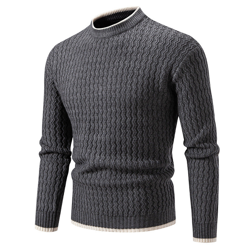 Men's Sweater Loose Fit Long Sleeve Solid Colors – Cotton Blend