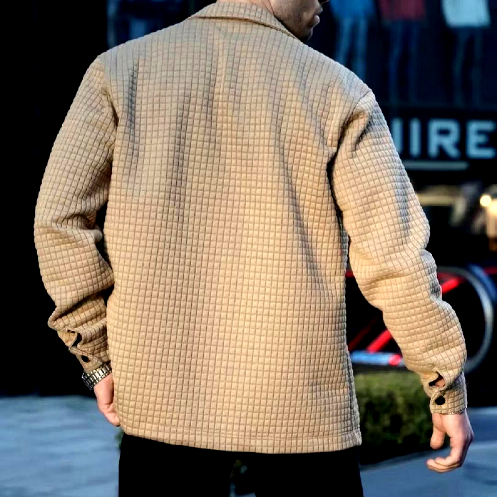 Men's Winter Jacket Made of Cotton with Warming Insulation