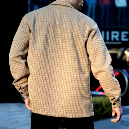 Men's Winter Jacket Made of Cotton with Warming Insulation