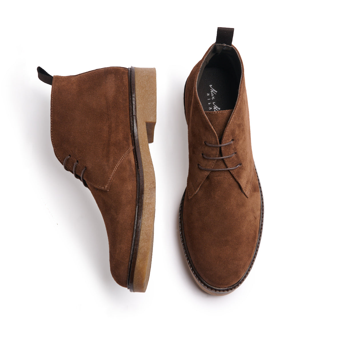 Herren Stiefeletten mit Wildleder-Optik und rutschfester Gummisohle