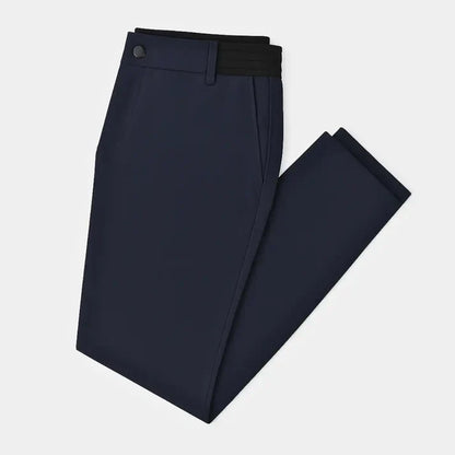 Men's stretch pants with elastic waistband and modern slim fit