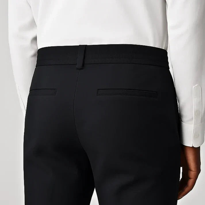 Men's stretch pants with elastic waistband and modern slim fit
