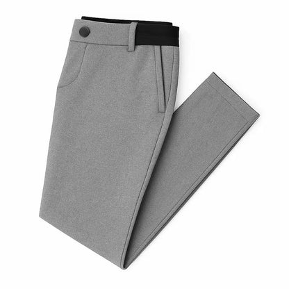 Men's stretch pants with elastic waistband and modern slim fit