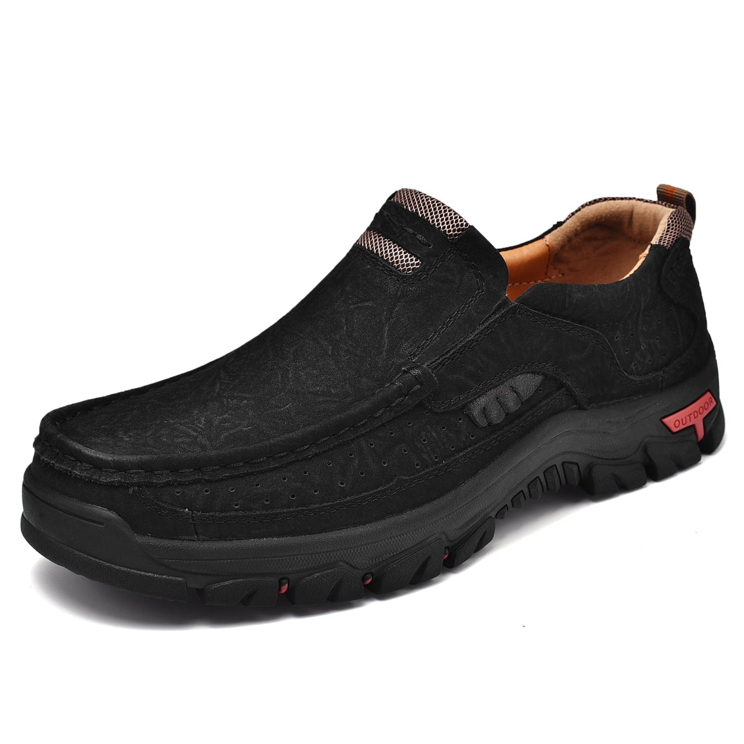 Orthopädische Herren-Slipper Mit Fußgewölbeunterstützung Und Rutschfester Sohle – Lederoptik
