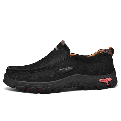 Orthopädische Herren-Slipper Mit Fußgewölbeunterstützung Und Rutschfester Sohle – Lederoptik