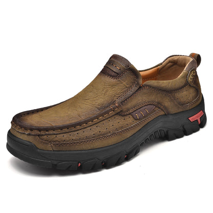 Orthopädische Herren-Slipper Mit Fußgewölbeunterstützung Und Rutschfester Sohle – Lederoptik