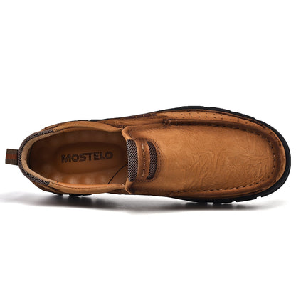 Orthopädische Herren-Slipper Mit Fußgewölbeunterstützung Und Rutschfester Sohle – Lederoptik
