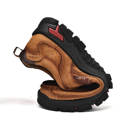 Orthopädische Herren-Slipper Mit Fußgewölbeunterstützung Und Rutschfester Sohle – Lederoptik