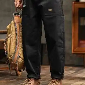 Men's Cargo Pants Cotton Blend Canvas with Functional Pockets