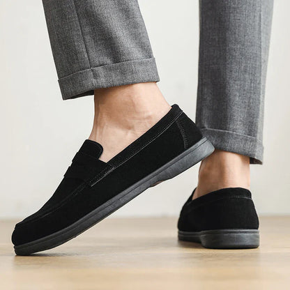 Herren Slipper mit Riemen Mattes Design Gepolsterte Innensohle