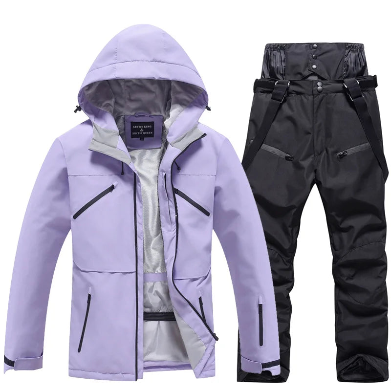 Damen Und Herren Winter Skianzug Atmungsaktive Snowboardjacke Und Hose Für Kaltes Wetter