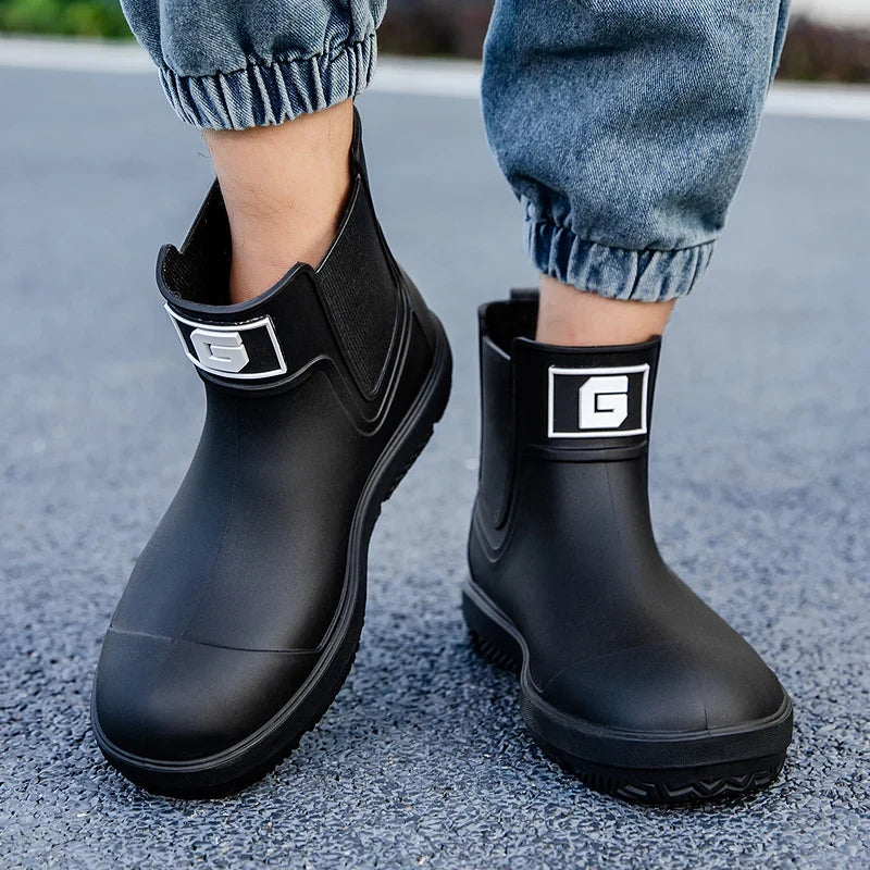Herren-Regenstiefel aus PVC als vollständige Produktansicht