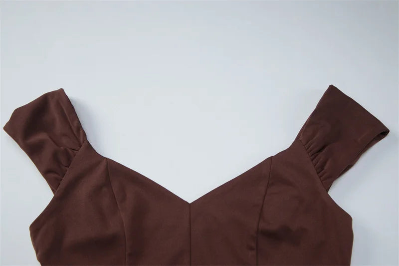 Damen-Maxikleid mit edler Silhouette und langem Schnitt