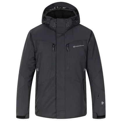 Herren Winter Skianzug Wasserdichte Schneejacke Mit Kapuze Und Weiten Hosen