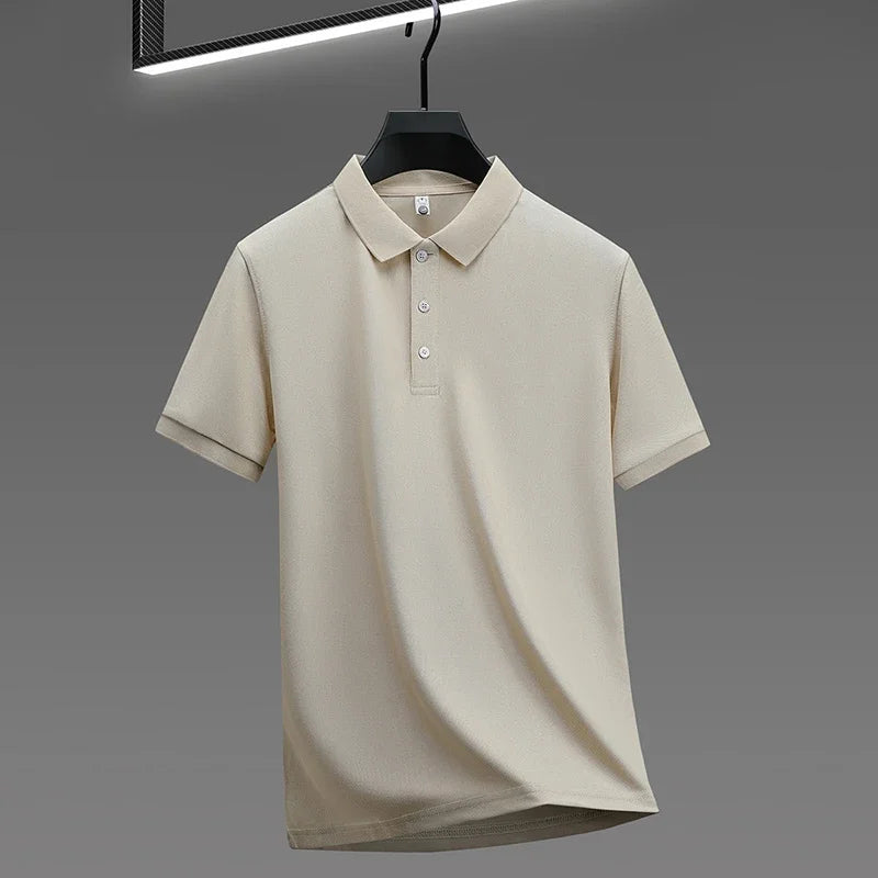 Men's Performance Polo Shirt Stretch Athletic Fit