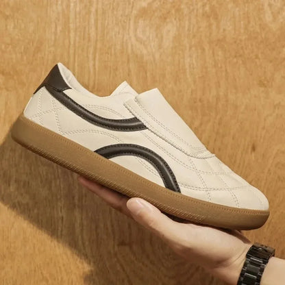 Herren-Sneaker Aus Leder Mit Schnürung, Freizeitschuhe Für Den Alltag