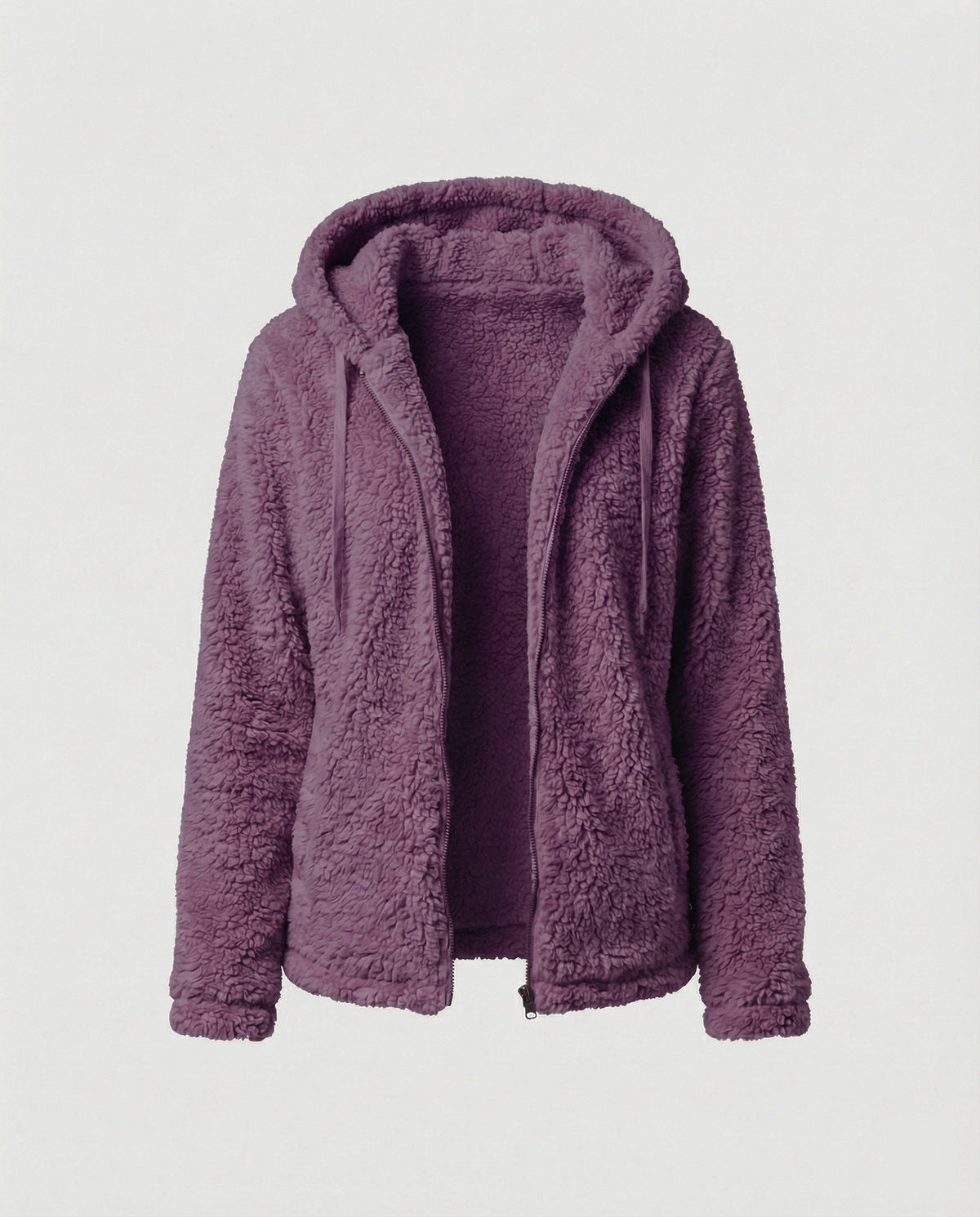 Teddy-Fleecejacke für Damen mit bequemem, lockerem Schnitt