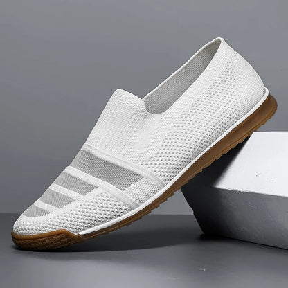 Herren Loafers Aus Atmungsaktivem Strick Mit Gepolstertem Fußbett Und Slip-On