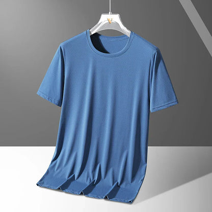 Men's Shirt Quick Dry Stretch Fit Crew Neck