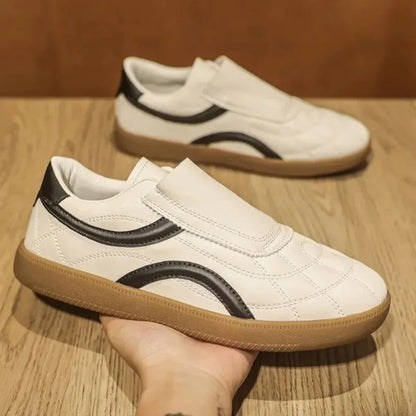 Herren-Sneaker Aus Leder Mit Schnürung, Freizeitschuhe Für Den Alltag