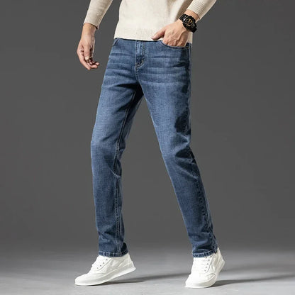 Herren Slim-Straight Jeans Leichter Stretch