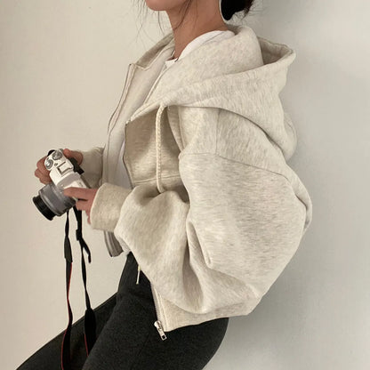 Damen Sweatjacke Mit Reissverschluss