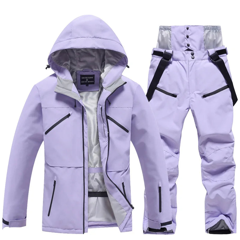 Damen Und Herren Winter Skianzug Atmungsaktive Snowboardjacke Und Hose Für Kaltes Wetter