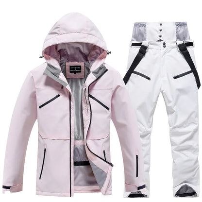 Damen Und Herren Winter Skianzug Atmungsaktive Snowboardjacke Und Hose Für Kaltes Wetter