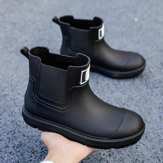 Herren Regenstiefel Aus PVC Mit Kurzem Schaft