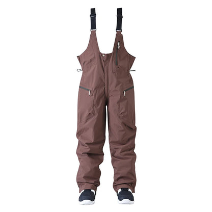 Herren Damen Skihosen mit verstellbaren Hosenträgern und Reißverschluss Snowboard Hosen