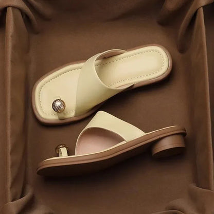 Women's summer sandals with square toe, block heel, and adjustable straps