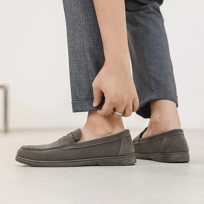 Herren Slipper mit Riemen Mattes Design Gepolsterte Innensohle