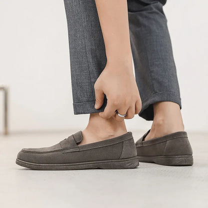 Herren Slipper mit Riemen Mattes Design Gepolsterte Innensohle
