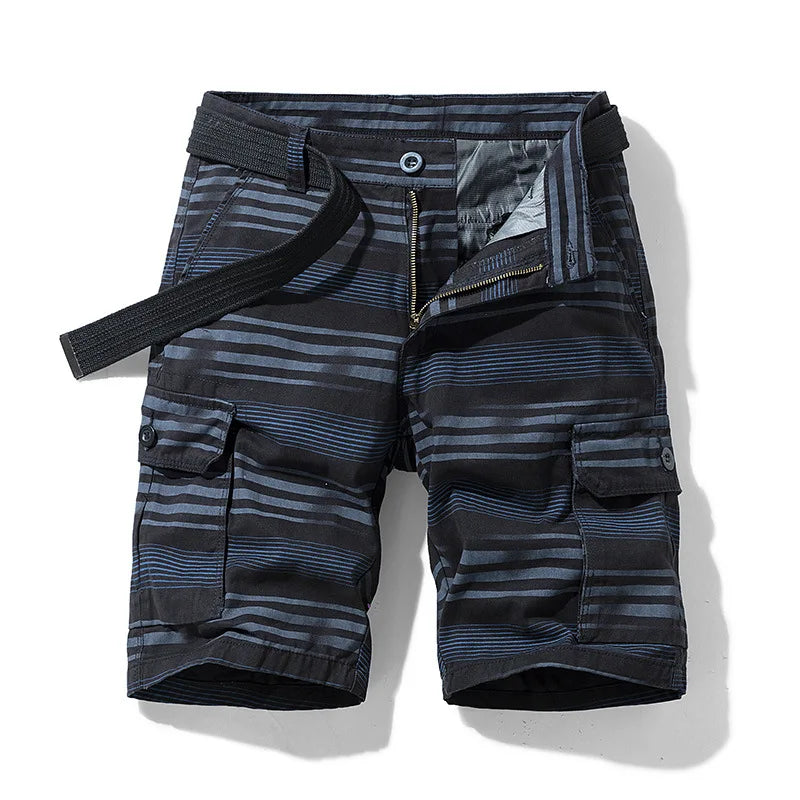 Men's Spring Cargo Shorts with Lightweight Design and Multiple Pockets
