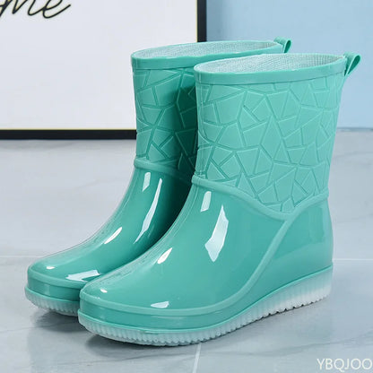 Kurze Regenstiefel für Damen mit bequemem Einstieg