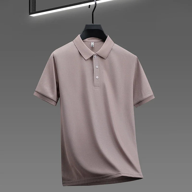 Men's Performance Polo Shirt Stretch Athletic Fit