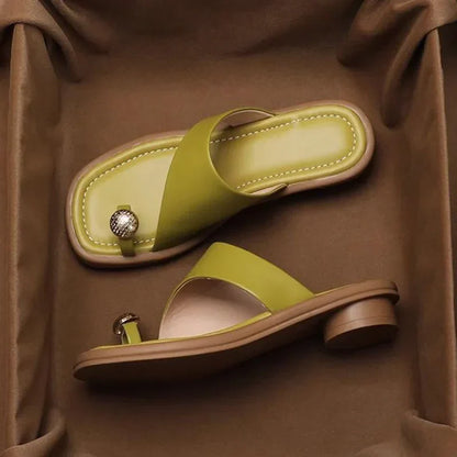 Women's summer sandals with square toe, block heel, and adjustable straps