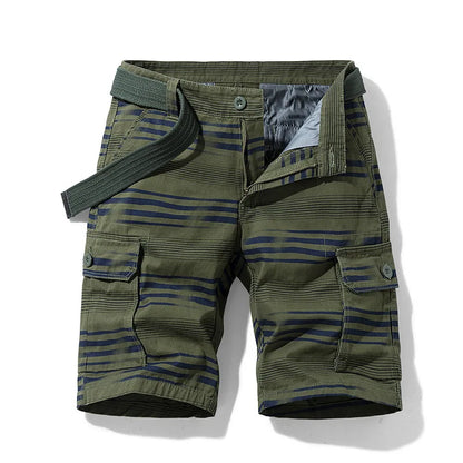 Men's Spring Cargo Shorts with Lightweight Design and Multiple Pockets