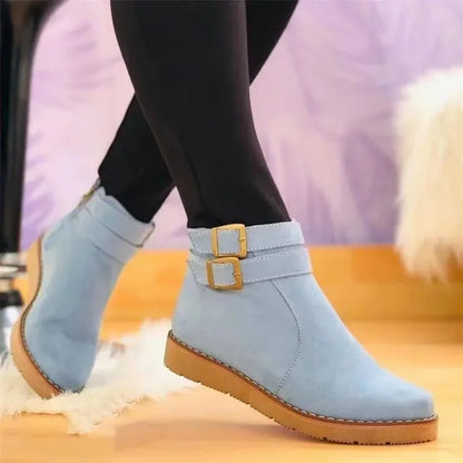 Damenstiefel mit profilierter Sohle für stabilen Halt