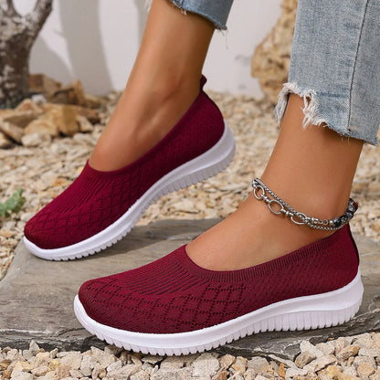 Damen Sommer Hausschuhe Atmungsaktiv Slip-On Rutschfest Fußunterstützung