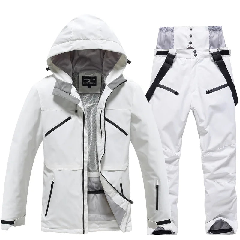 Damen Und Herren Winter Skianzug Atmungsaktive Snowboardjacke Und Hose Für Kaltes Wetter