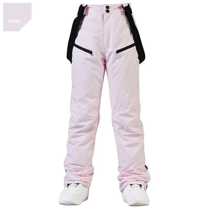 Men's and Women's Winter Ski Pants Windproof Waterproof with Waist Protection