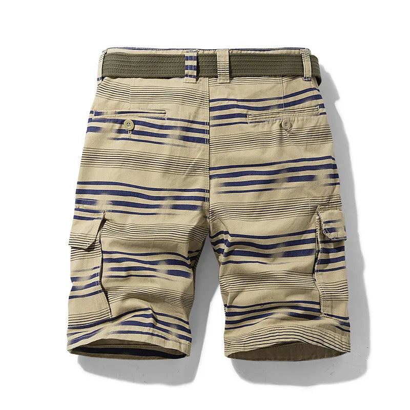 Men's Spring Cargo Shorts with Lightweight Design and Multiple Pockets