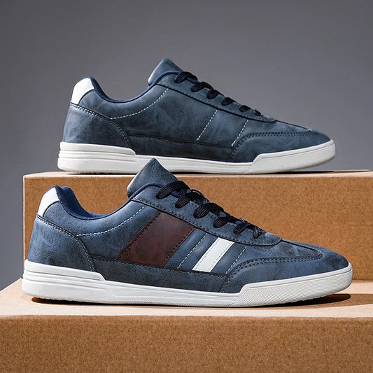 Herren Low-Top-Sneaker Mit Lagenoptik Und Zweifarbigem Design