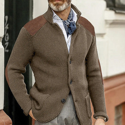 Herren Strickjacke Aus Weichem Strick