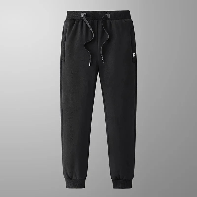 Herren Winter Jogginghose Fleecefutter Schmaler Schnitt Elastikbund – Komfort und Wärme